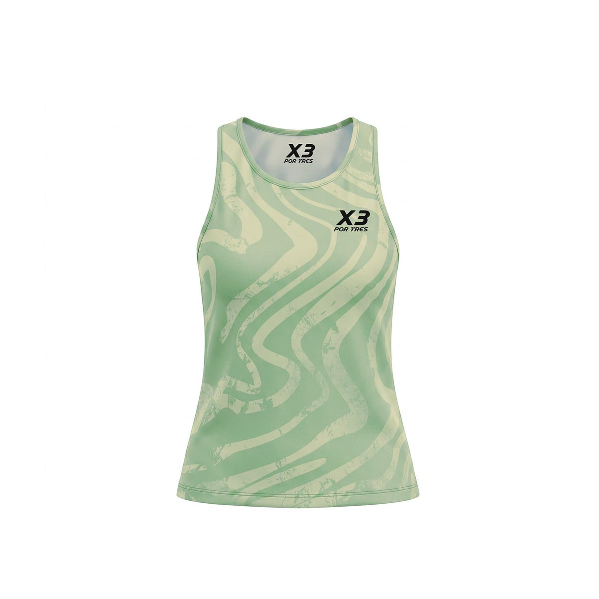 X3 Por Tres MALESIA Verde Canotta Donna