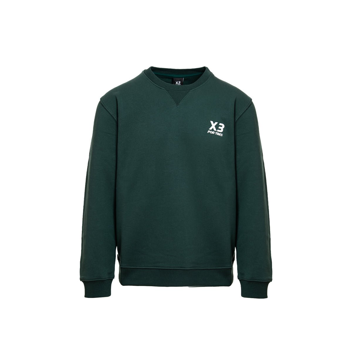 X3 Por Tres MALI Verde - Felpa in caldo cotone