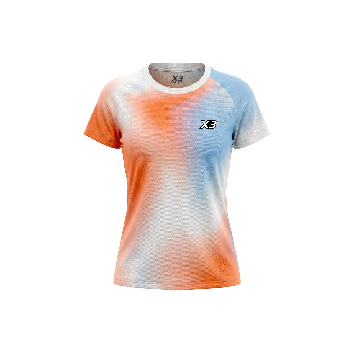 X3 Por Tres Malibù Orange T-shirt Donna
