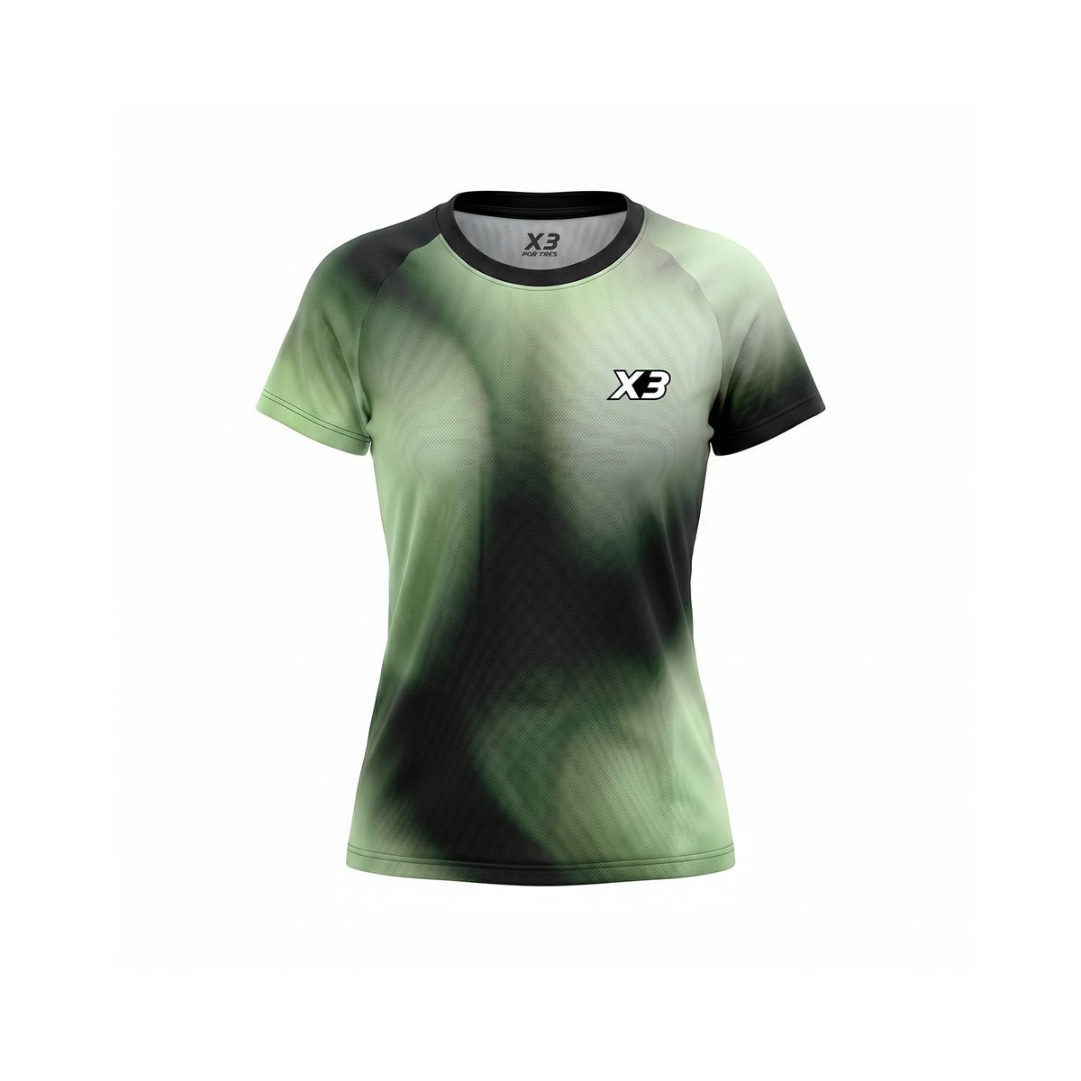 X3 Por Tres Malibù Verde T-shirt Donna