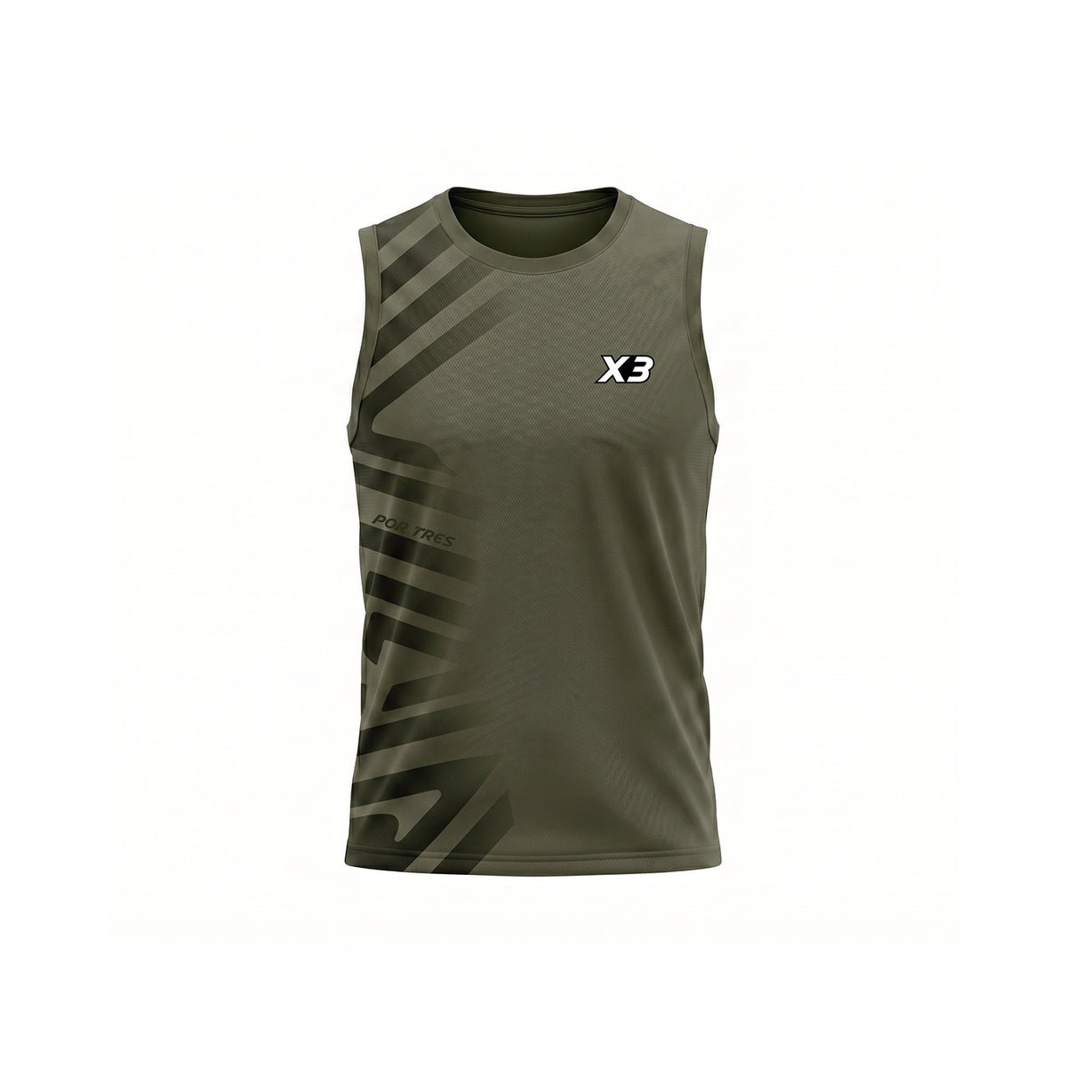 X3 Por Tres Memphis Canotta Uomo Military