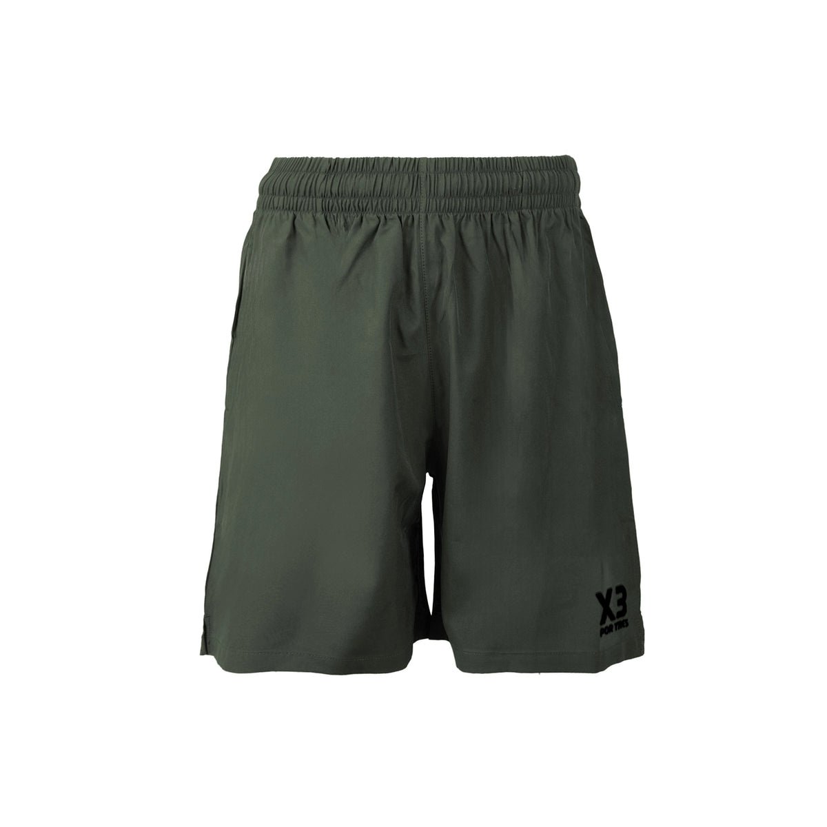 X3 Por Tres MENDOZA Verde Militare - Pantaloncino in Tessuto tecnico