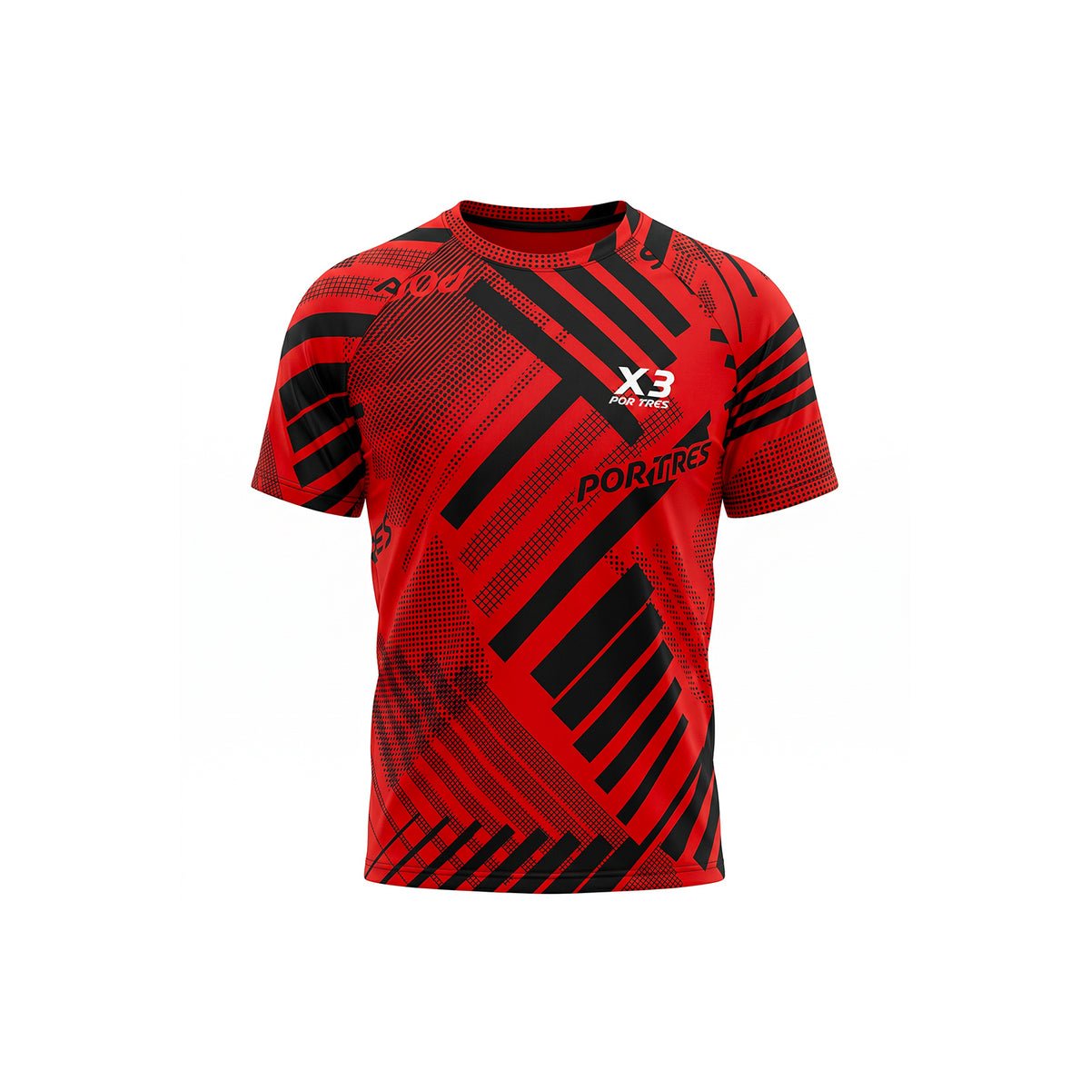 X3 Por Tres MILANO Rosso T-shirt Uomo