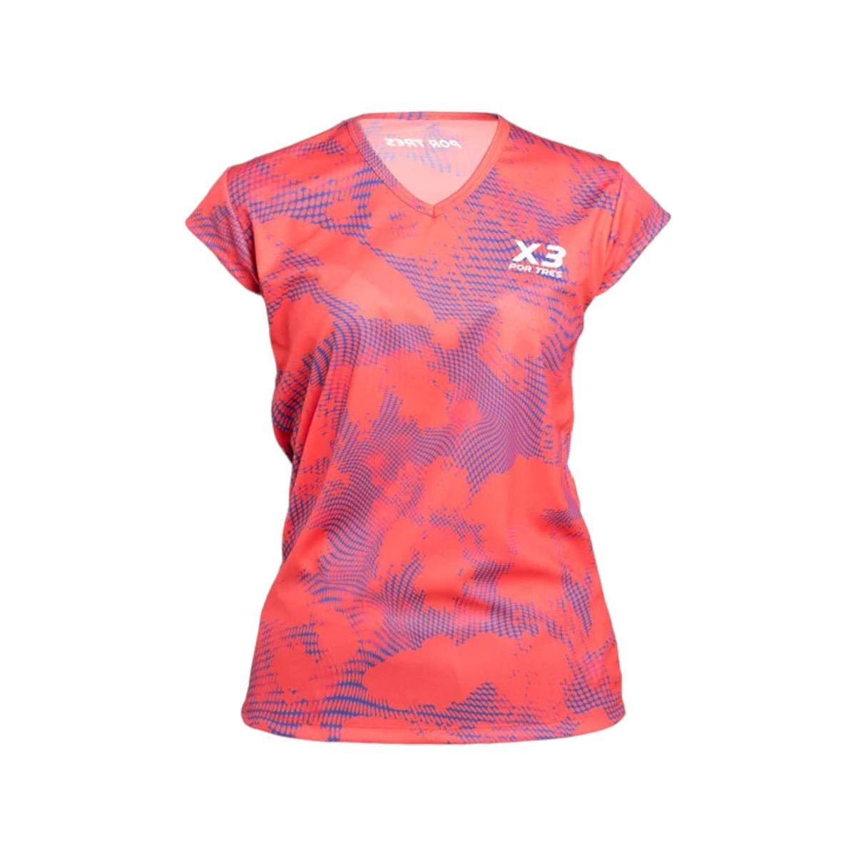 X3 Por Tres MYKONOS Corallo T-shirt Donna