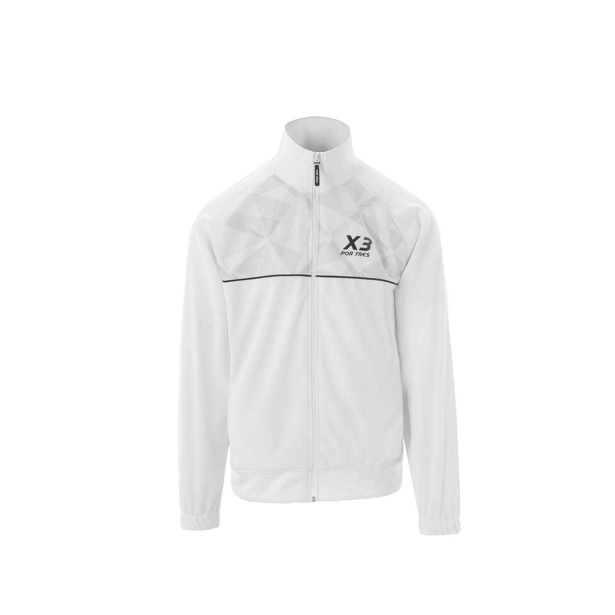 X3 Por Tres NORVEGIA Bianco- Giacca full zip in trincerato