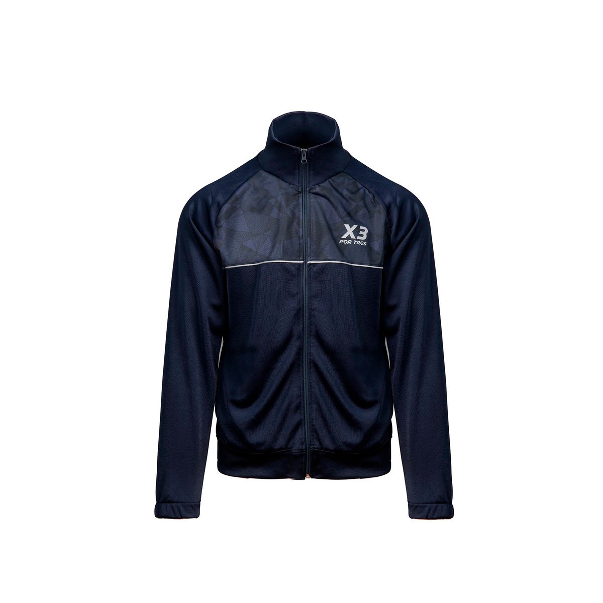 X3 Por Tres NORVEGIA Blu- Giacca full zip in trincerato