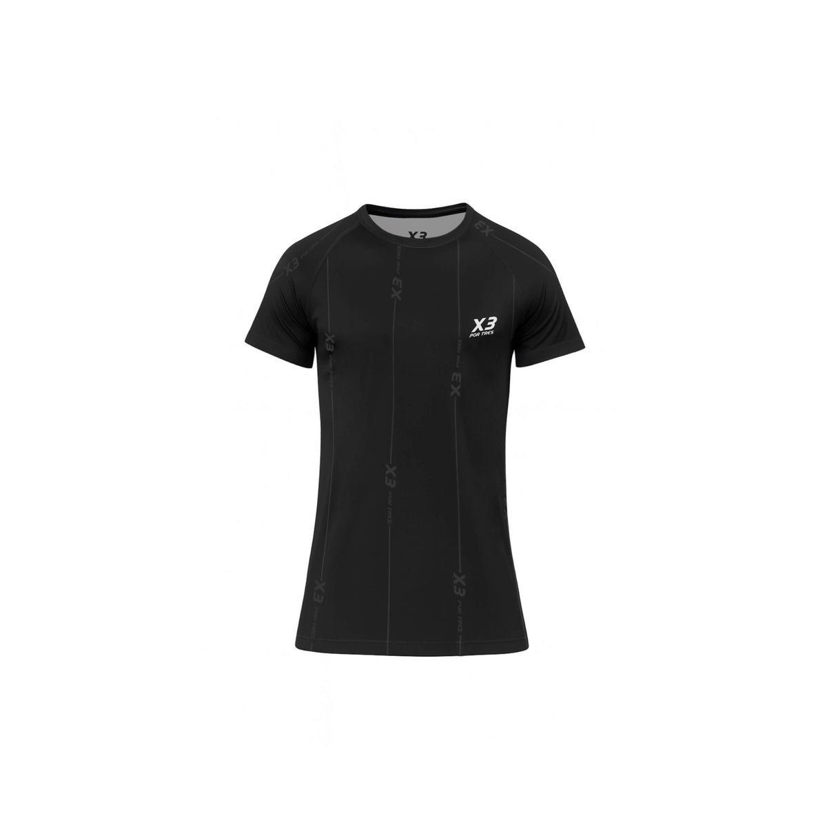 X3 Por Tres ORLANDO Nero T-shirt Donna