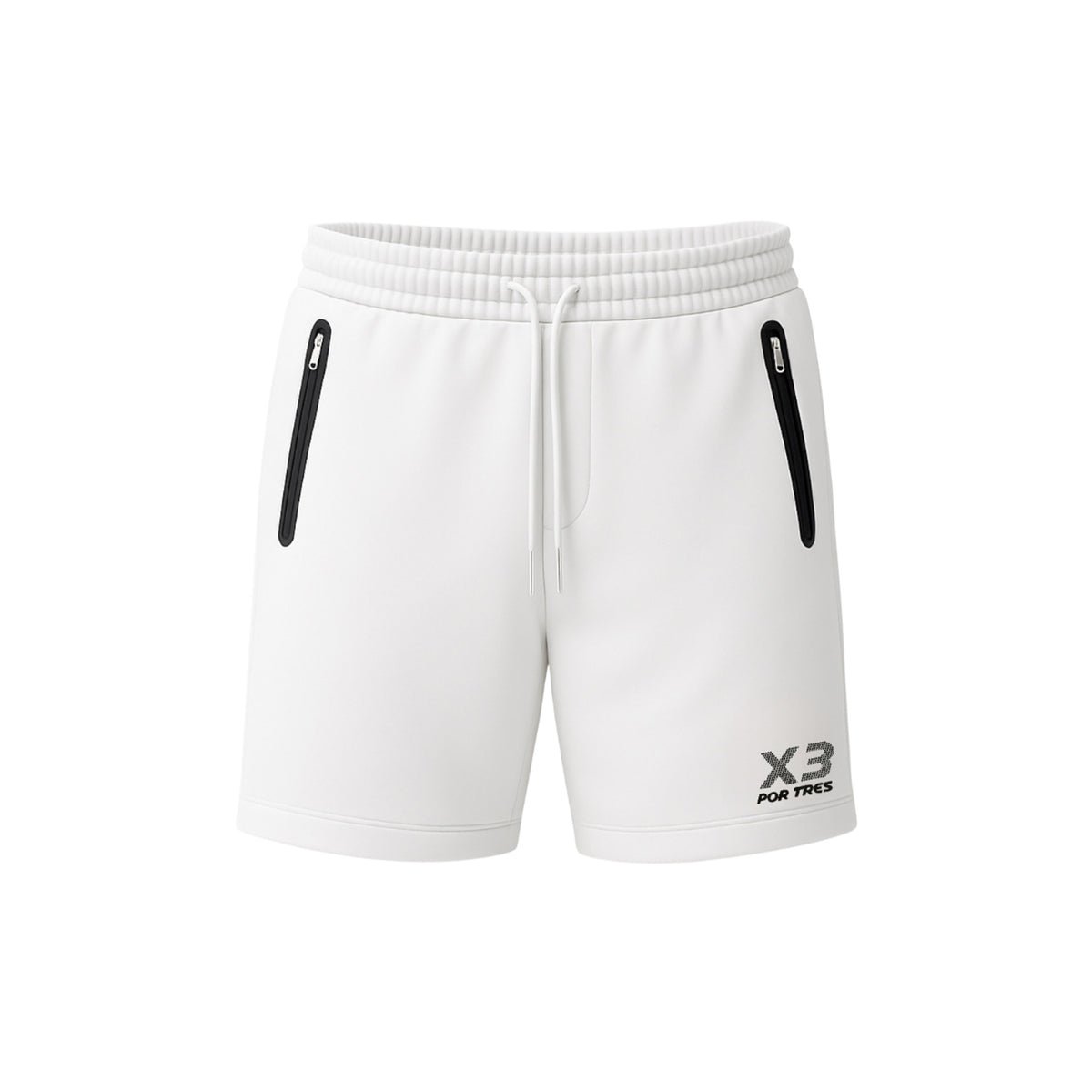 X3 Por Tres Portorico Bianco- Pantaloncino in cotone- mid season