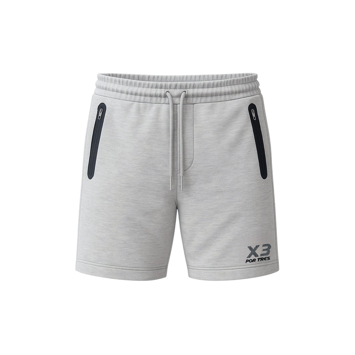 X3 Por Tres Portorico Grigio - Pantaloncino in cotone- mid season