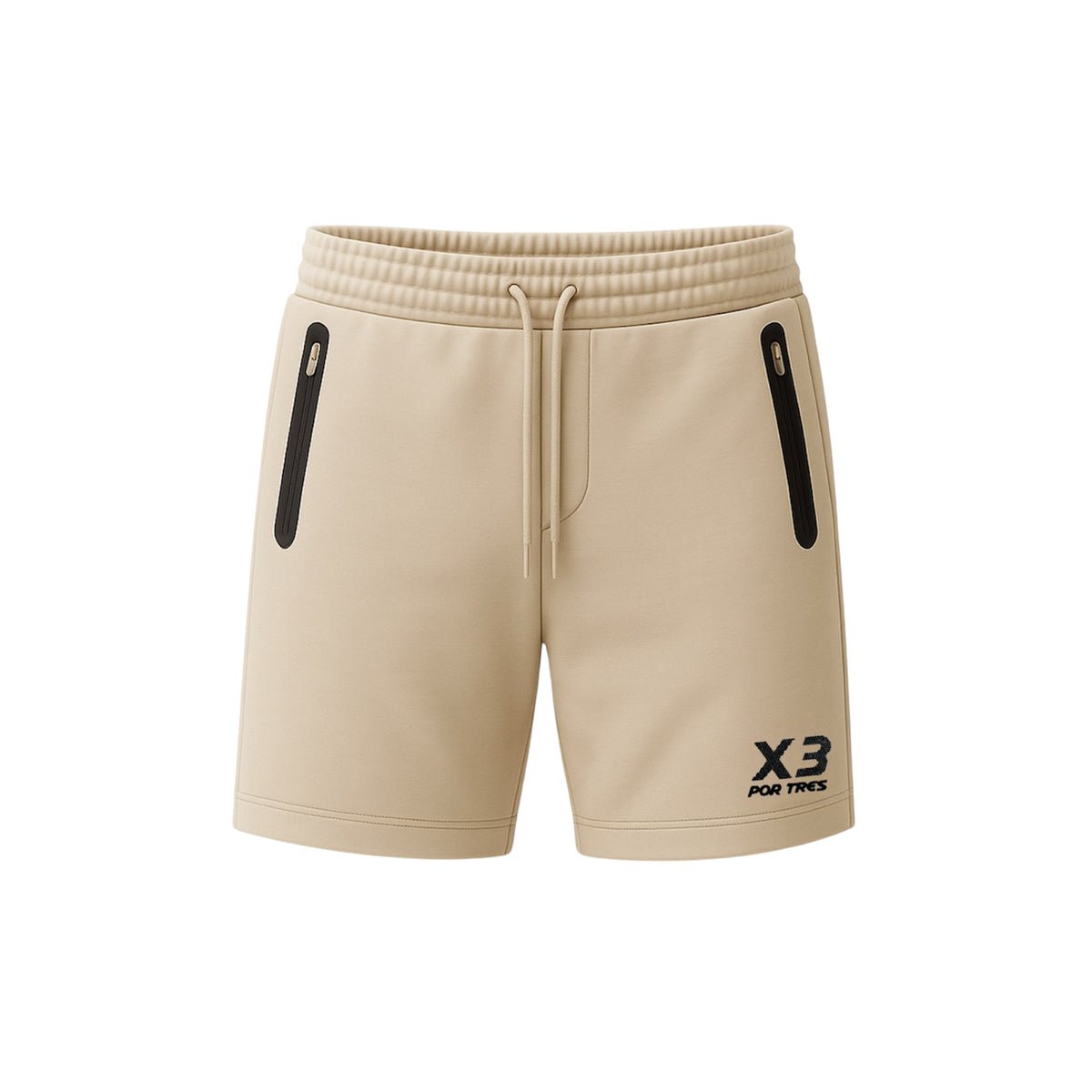 X3 Por Tres PORTORICO Sabbia - Pantaloncino in cotone- mid season