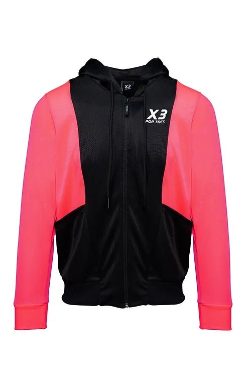 X3 Por Tres REPUBBLICA CECA Giacca Donna Nera e Fucsia