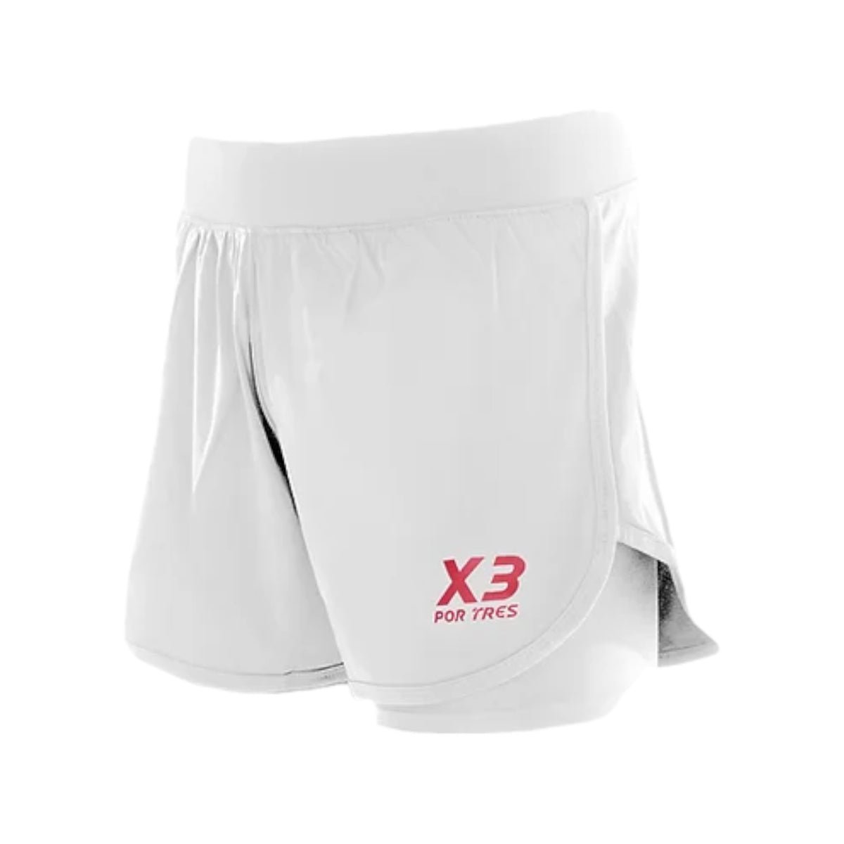 X3 Por Tres ROME Bianco/Fucsia Pantaloncino Donna