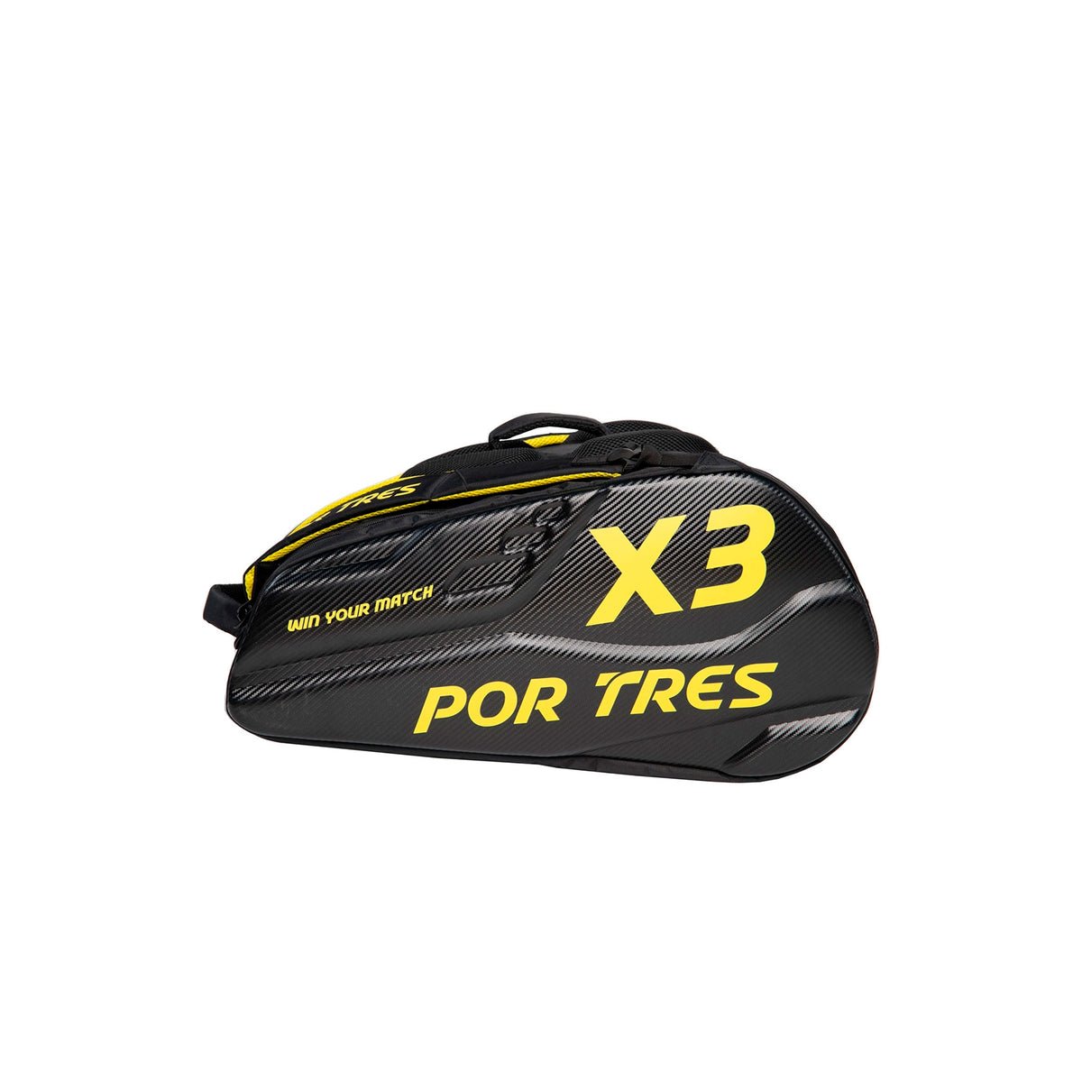 X3 Por Tres SAN PAOLO Borsone Padel Nero e Giallo