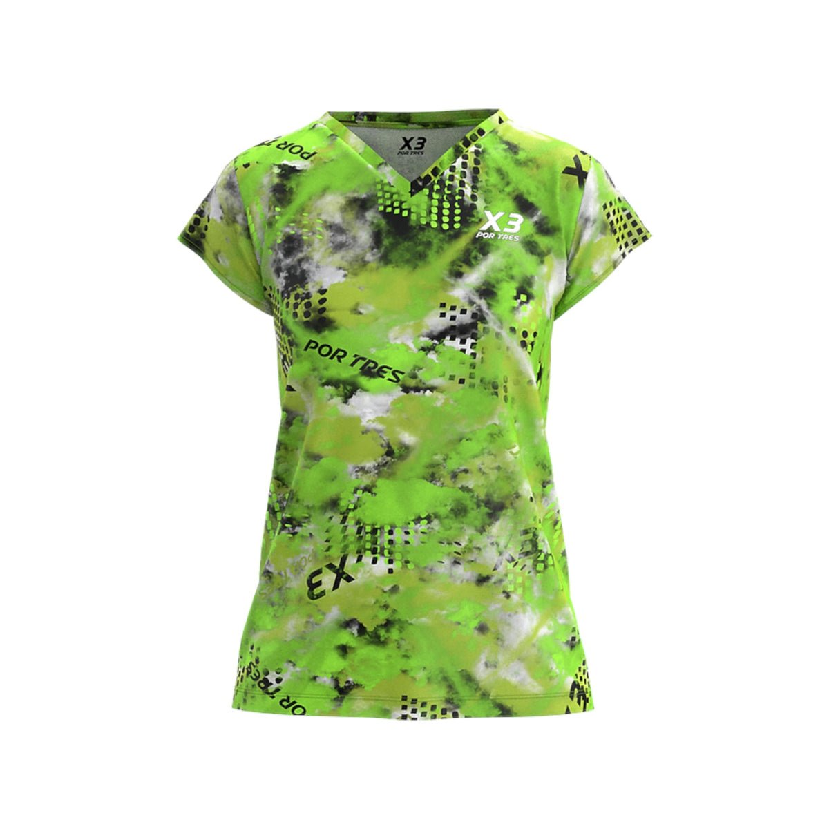 X3 Por Tres SEGOVIA Verde T-shirt Donna