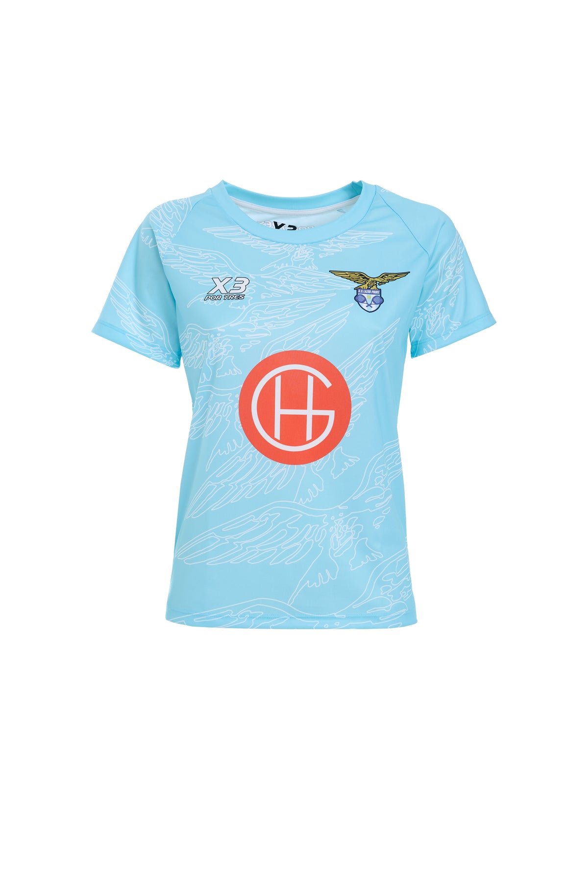 X3 Por Tres Serie A 2023-24 CAPSULE LAZIO T-shirt materiale tecnico WOMAN