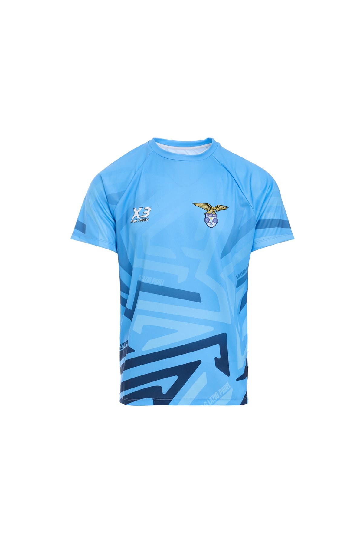 X3 Por Tres SS 2026 A CAPSULE LAZIO T-shirt materiale tecnico man