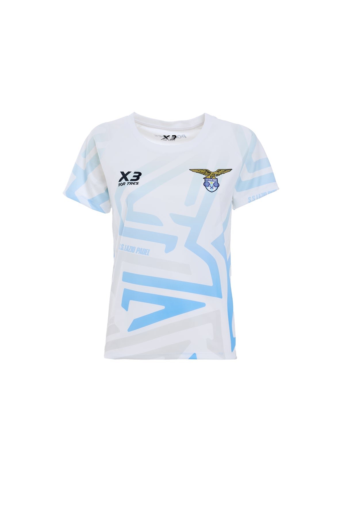 X3 Por Tres SS 2026 C WOMAN - CAPSULE LAZIO T-shirt in tessuto tecnico