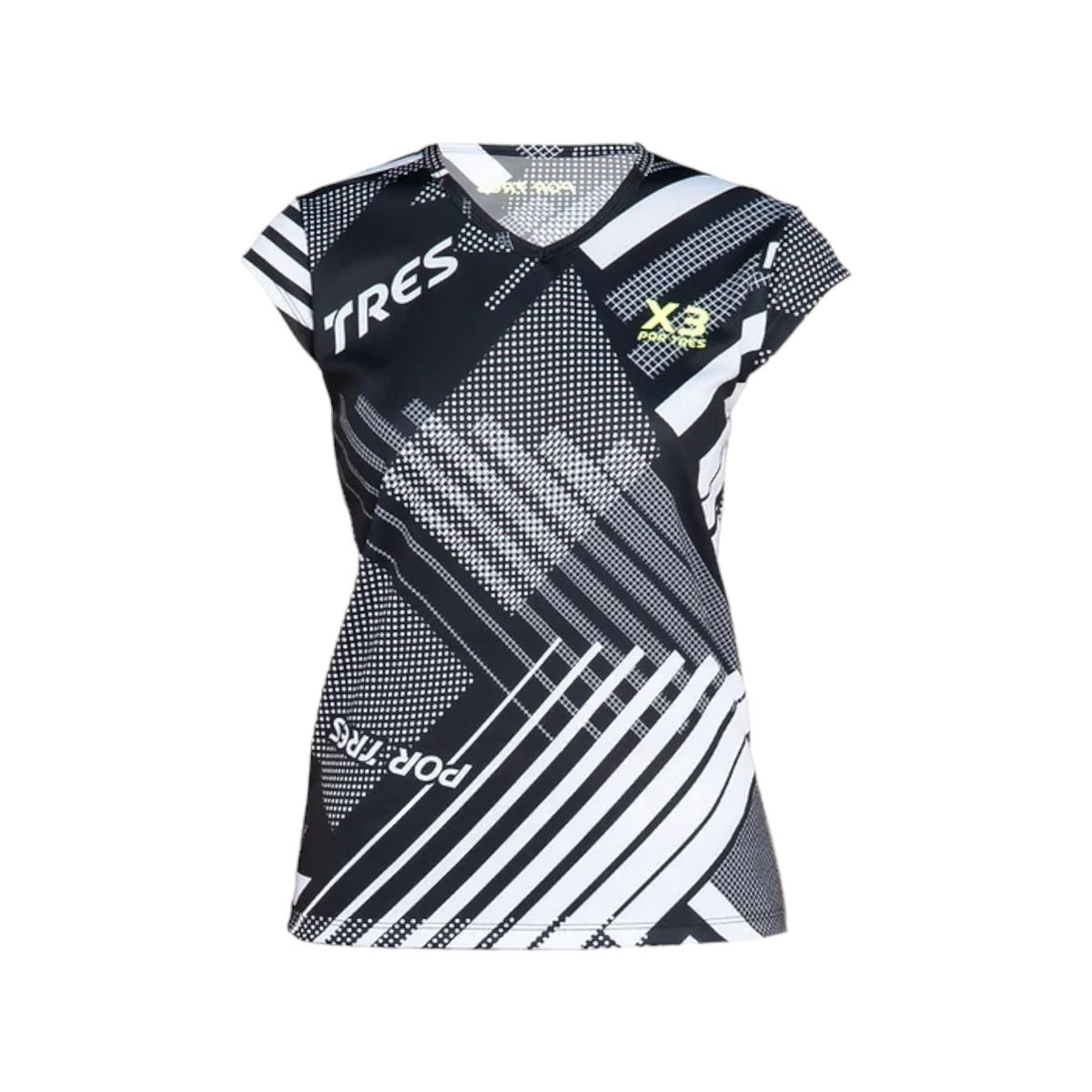 X3 Por Tres TENERIFE Nero T-shirt Donna